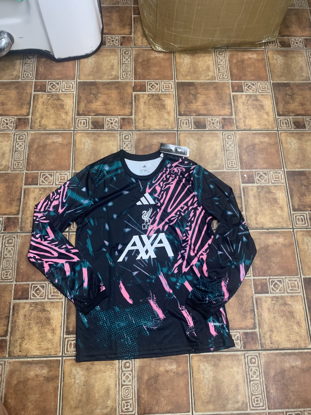 adidas Liverpool 2025/26 Long Sleeve Training Jersey Size M